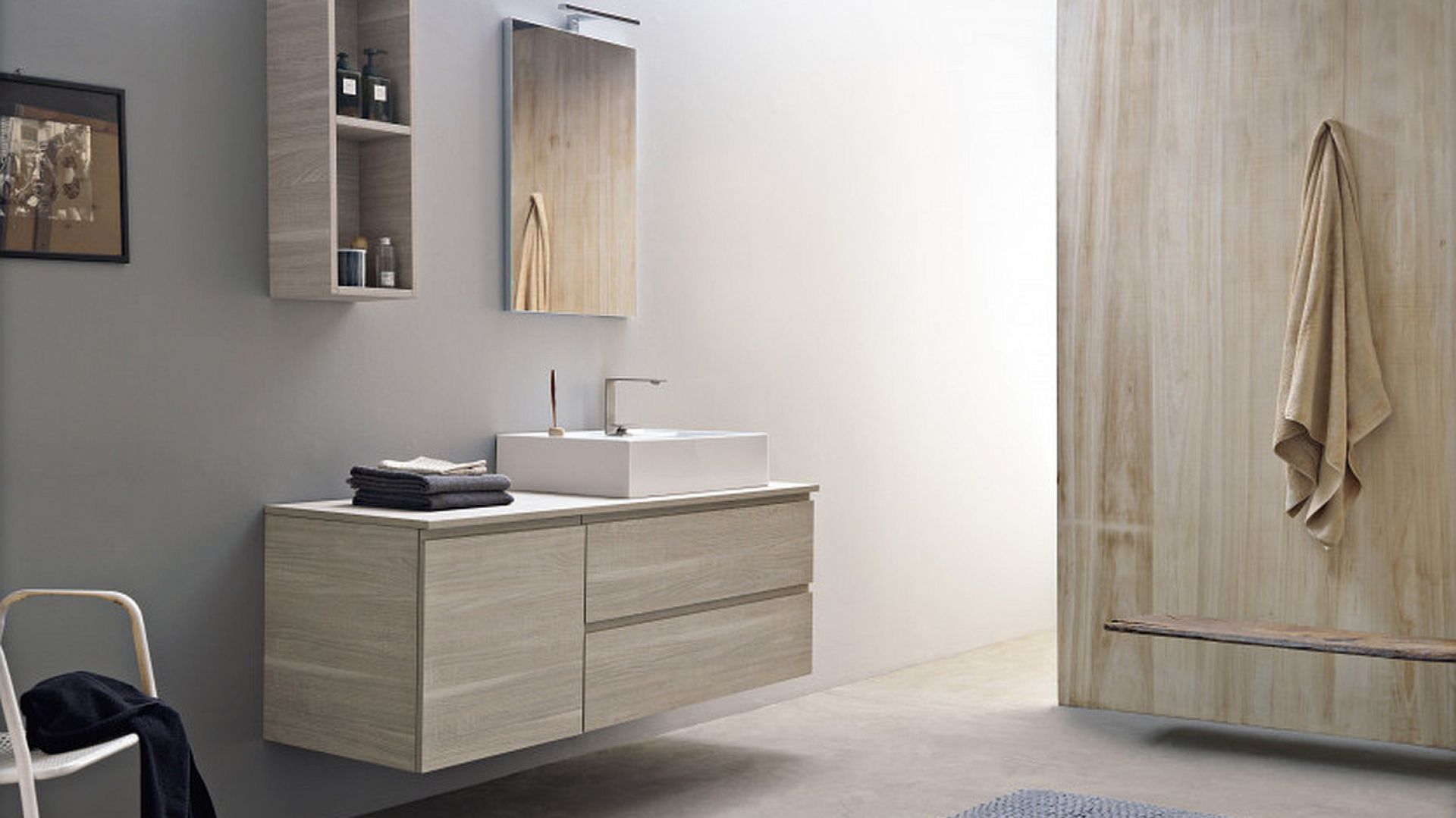 Meble łazienkowe z kolekcji Phorma dostępne w ofercie firmy Scarabeo Ceramiche. Fot. Scarabeo Ceramiche