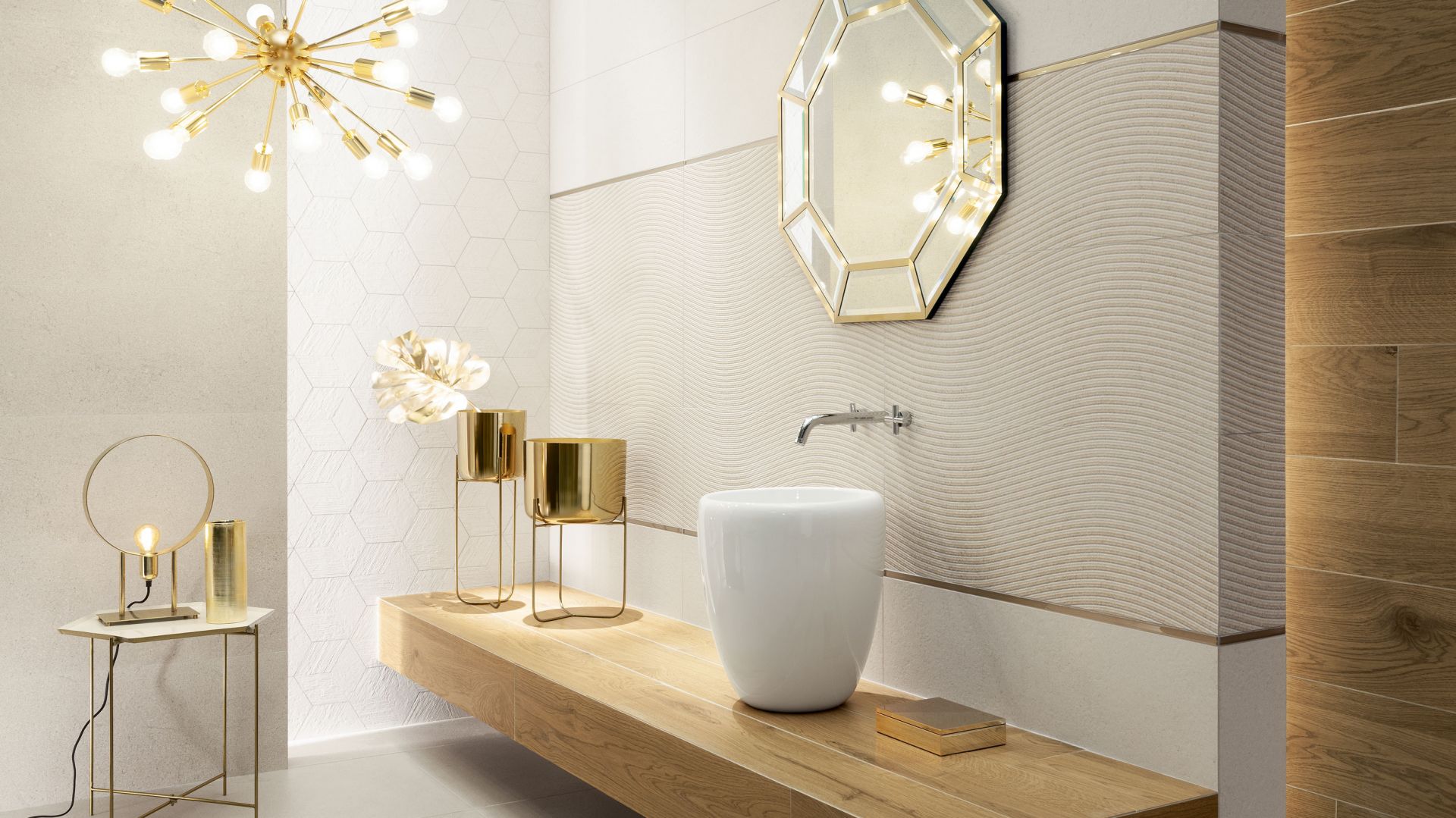 Modne płytki ceramiczne - kolekcja kolekcja Balance. Fot. Tubądzin