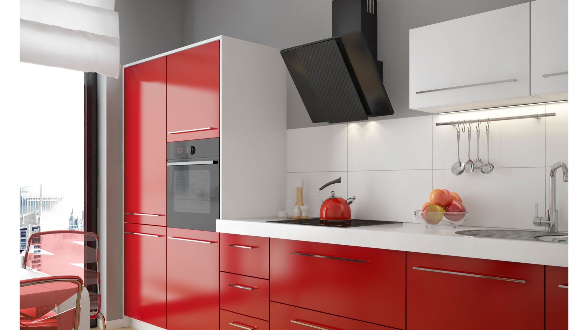 Okap kominowy Laveo Solano. Produkt zgłoszony do konkursu Dobry Design 2019.