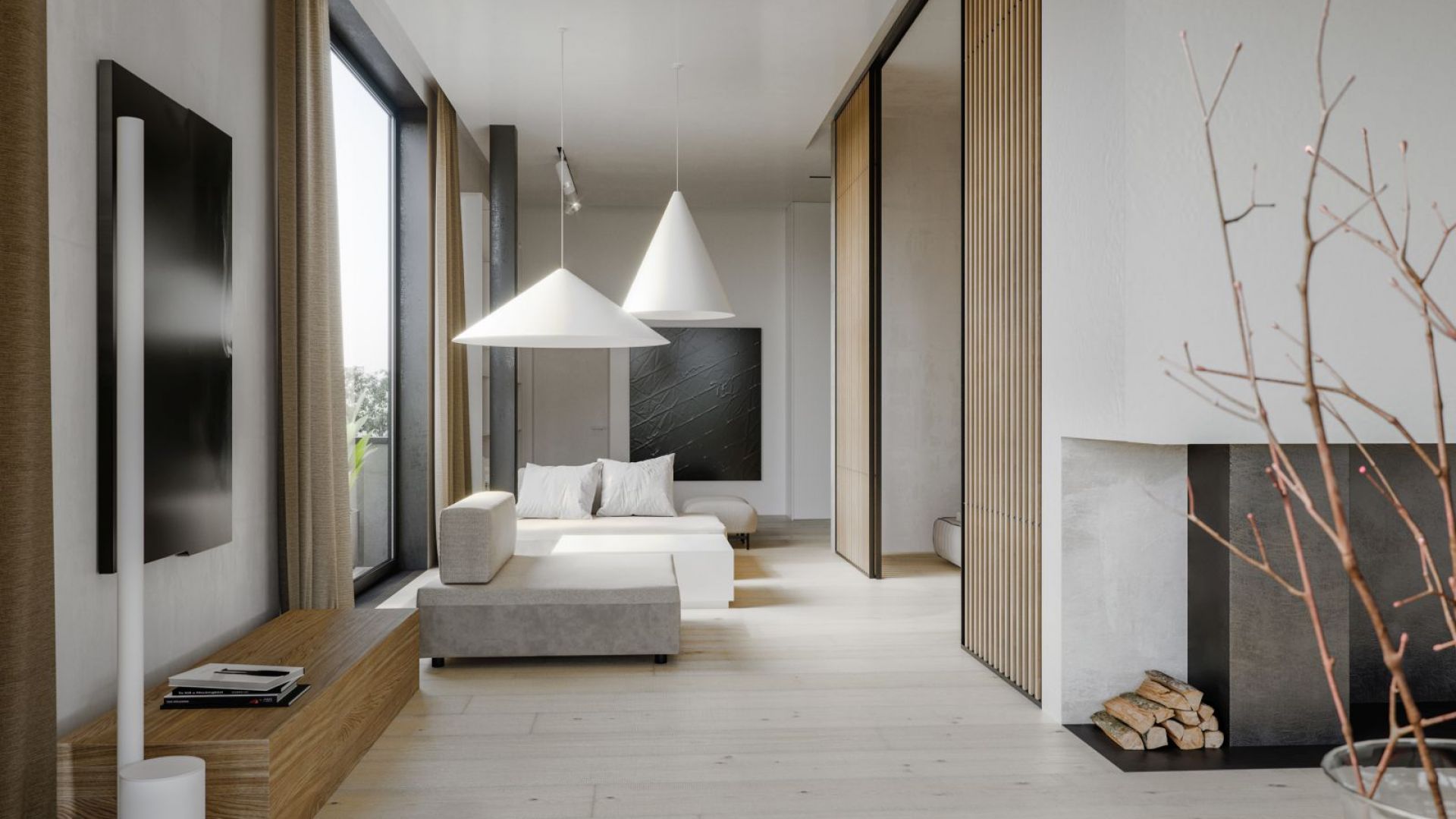Minimalistyczny styl - architektura w japońskim stylu . Projekt: Aga Kobus, Grzegorz Goworek. Fot. Studio.O.