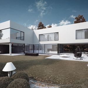 Minimalistyczny styl - architektura w japońskim stylu . Projekt: Aga Kobus, Grzegorz Goworek. Fot. Studio.O.