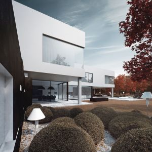 Minimalistyczny styl - architektura w japońskim stylu . Projekt: Aga Kobus, Grzegorz Goworek. Fot. Studio.O.