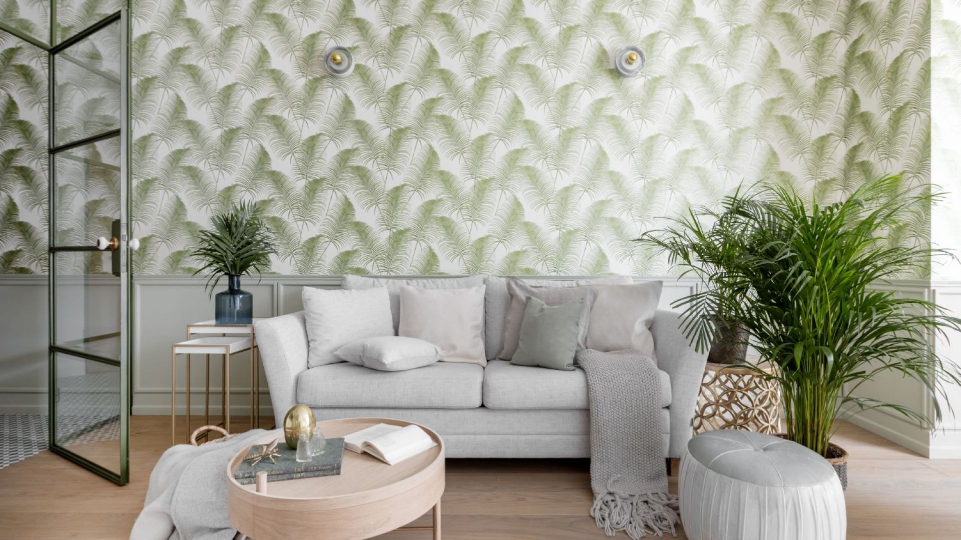 Piękne mieszkanie w stylu botanicznym. Projekt: JT Grupa. Zdjęcia: ayukostudio.com