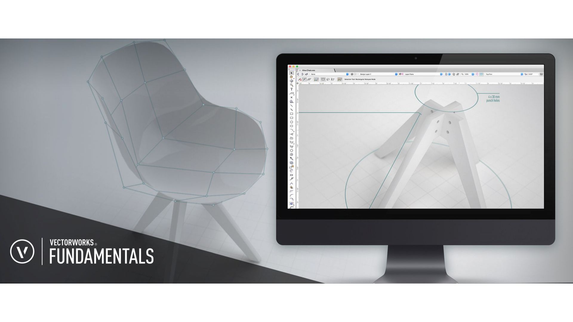 Vectorworks Fundamentals 2019/Design Express. Produkt zgłoszony do konkursu Dobry Design 2019.