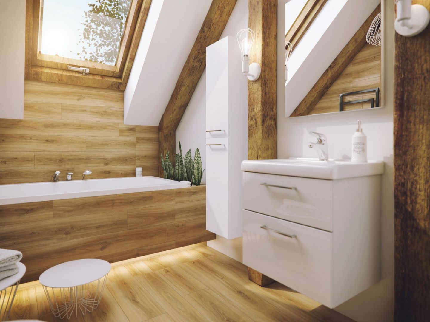 Kolekcja mebli Latte w palecie barw: błyszcząca biel, naturalny buk truflowy, elegancki orzech select oraz czekoladowy teak marine. Fot. Defra
