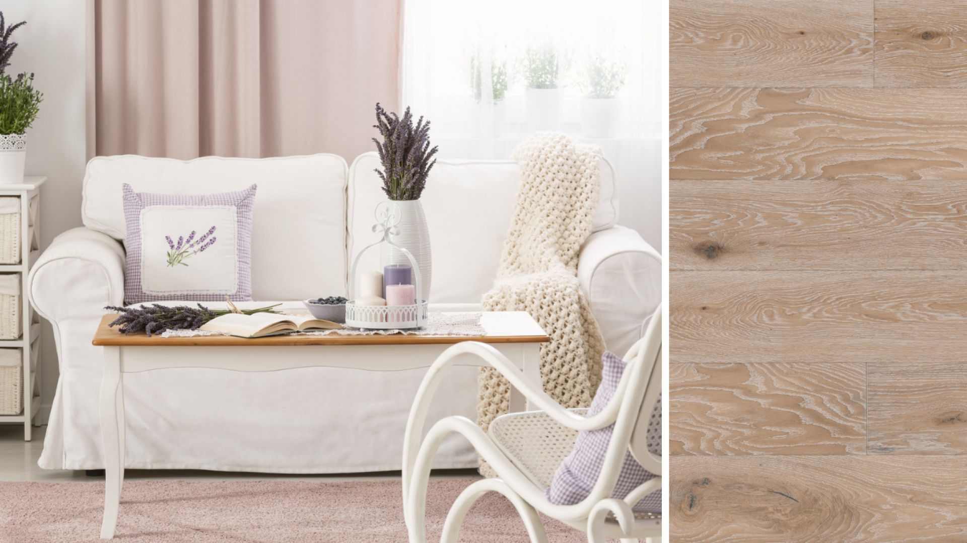 Styl prowansalski. Podłoga Timeless Wiatr Prowansji. Fot. Baltic Wood
