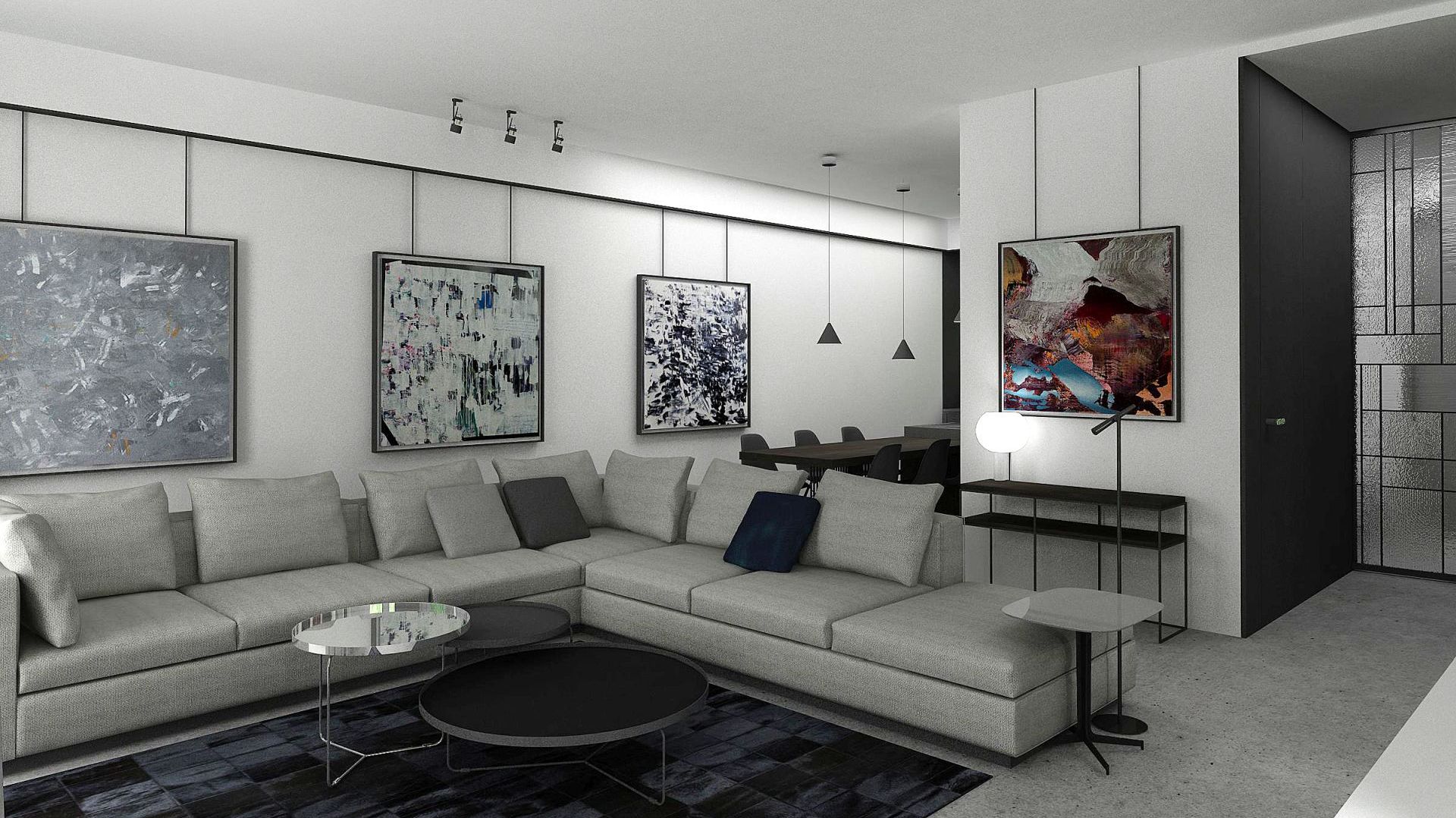 Dom w Piasecznie – ciepły modernizm. Projekt i wizualizacje: Wyrzykowski Studio