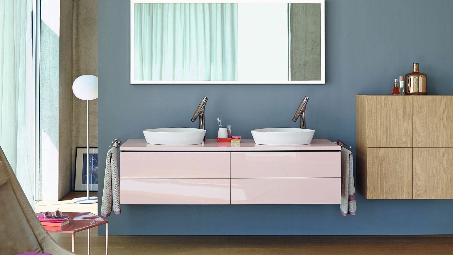 Meble do łazienki z kolekcji L-Cubet firmy Duravit. Fot. Duravit