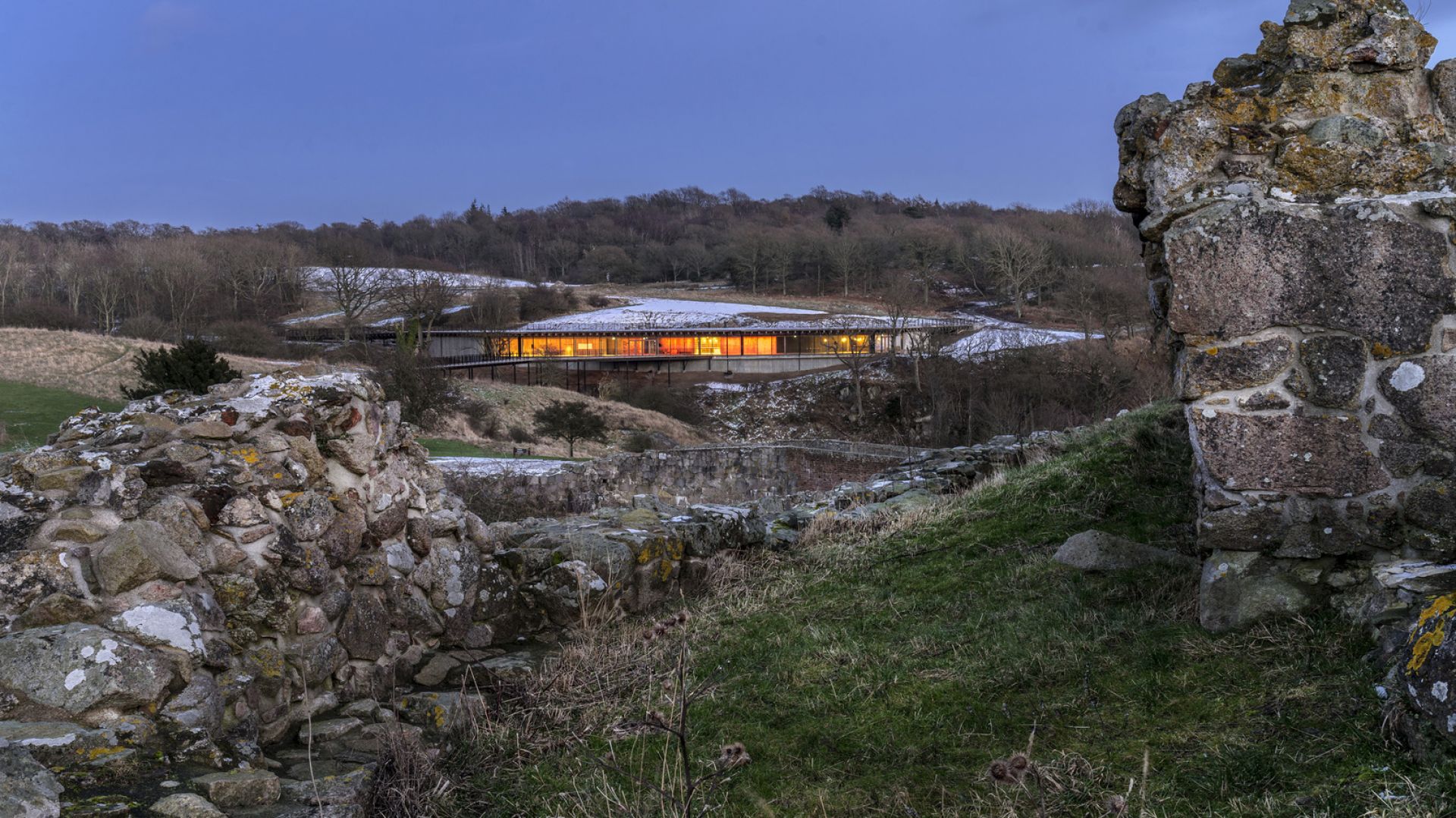 Hammershus Visitor Center, Bornholm, Dania
