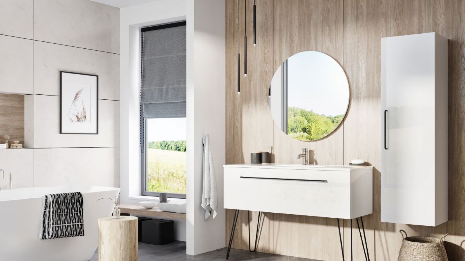 Mebel do łazienki z kolekcji Futuris dostępne w ofercie marki Elita. Fot. Elita