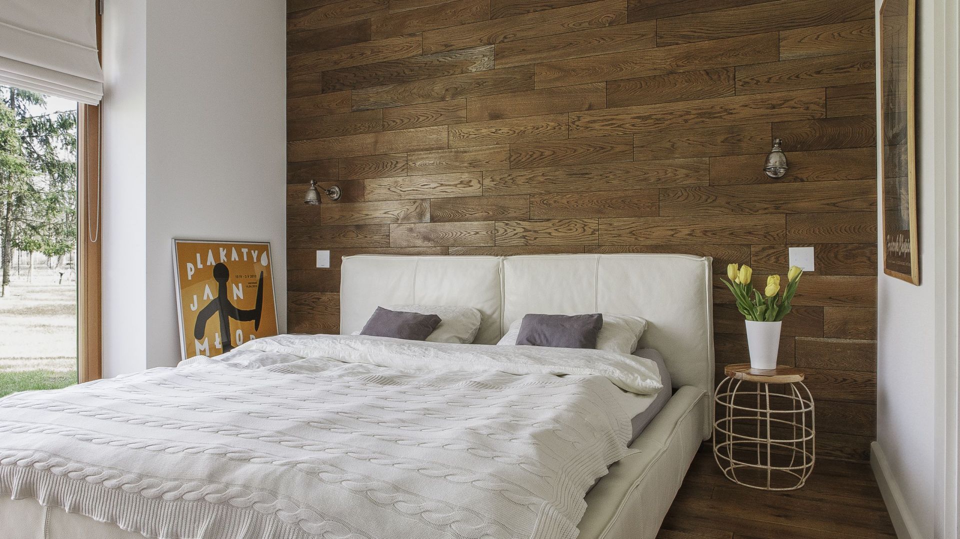 Piękna sypialnia - 15 pomysłów na ścianę za łóżkiem