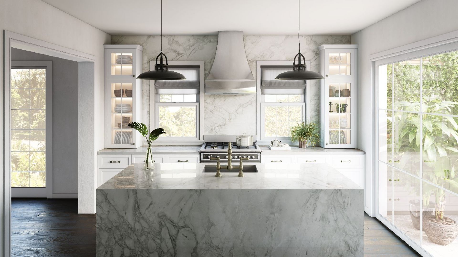 Nowoczesny material - konglomerat Dekton Bergen, kolekcja Stonika. Fot. Cosentino