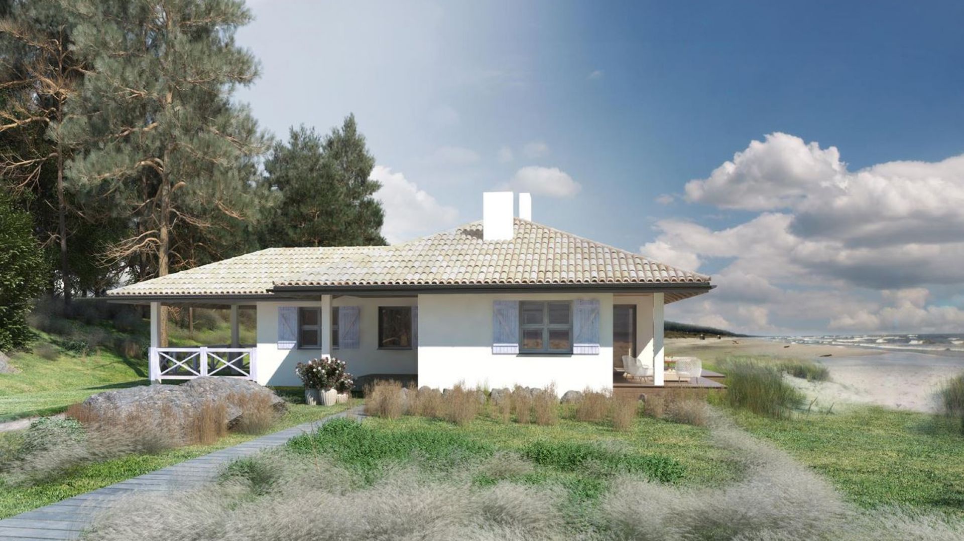 Dom S24 parterowy. Projekt: arch. Sylwia Strzelecka. Fot. S&O Projekty Sylwii Strzeleckiej
