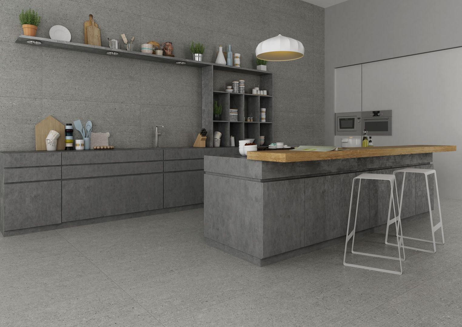 Płytki do kuchni. Kolekcja Cocina Grey. Fot. Apavisa