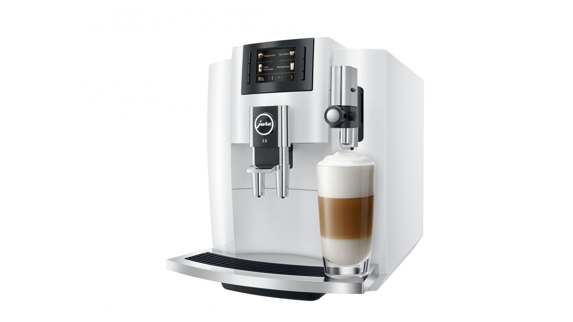 Ekspres do kawy E8 Piano White. Fot. Jura