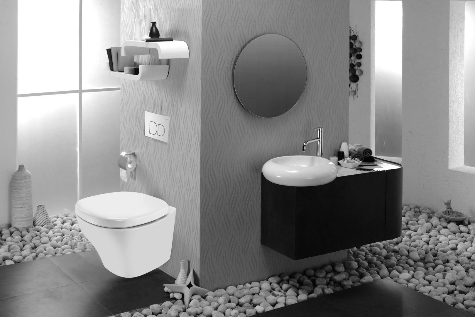 Fusion - umywalka nablatowa o wymiarach 470x470x110 mm. Fot. Jaquar