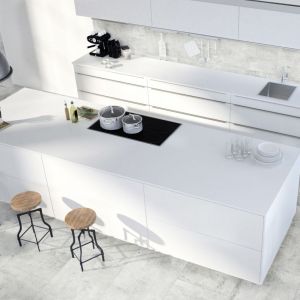 Płytki kompozytowe Ceramin Vario White Tadelakt. Fot. Classen