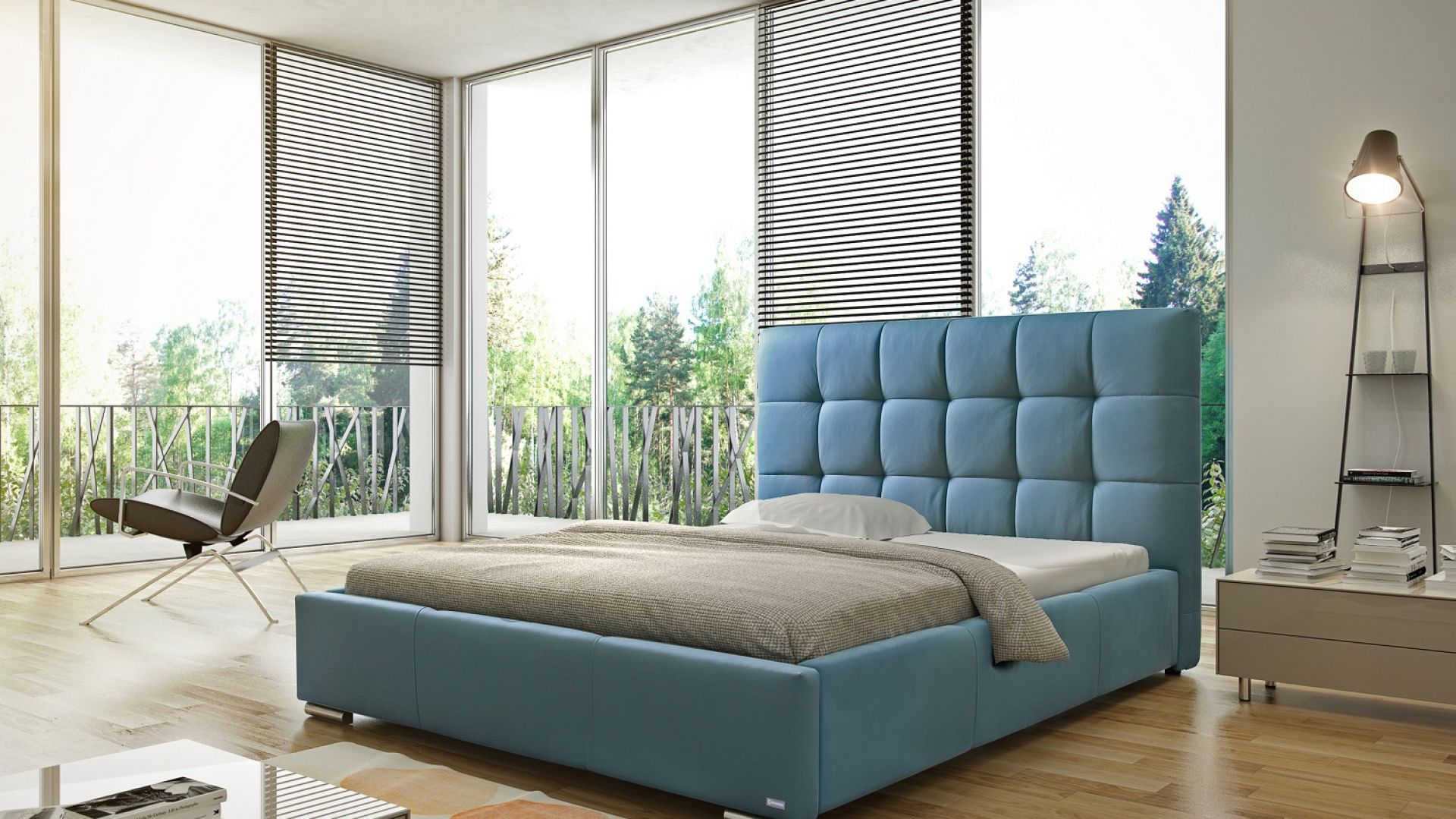 Łóżko tapicerowane Sierra marki Comforteo. Fot. Comforteo