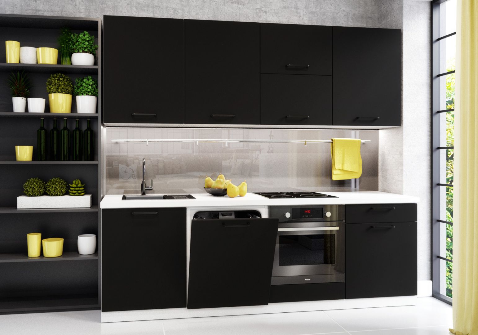 Zestaw Matt Black to designerska propozycja dla osób o odważnym usposobieniu. Fot. Classen