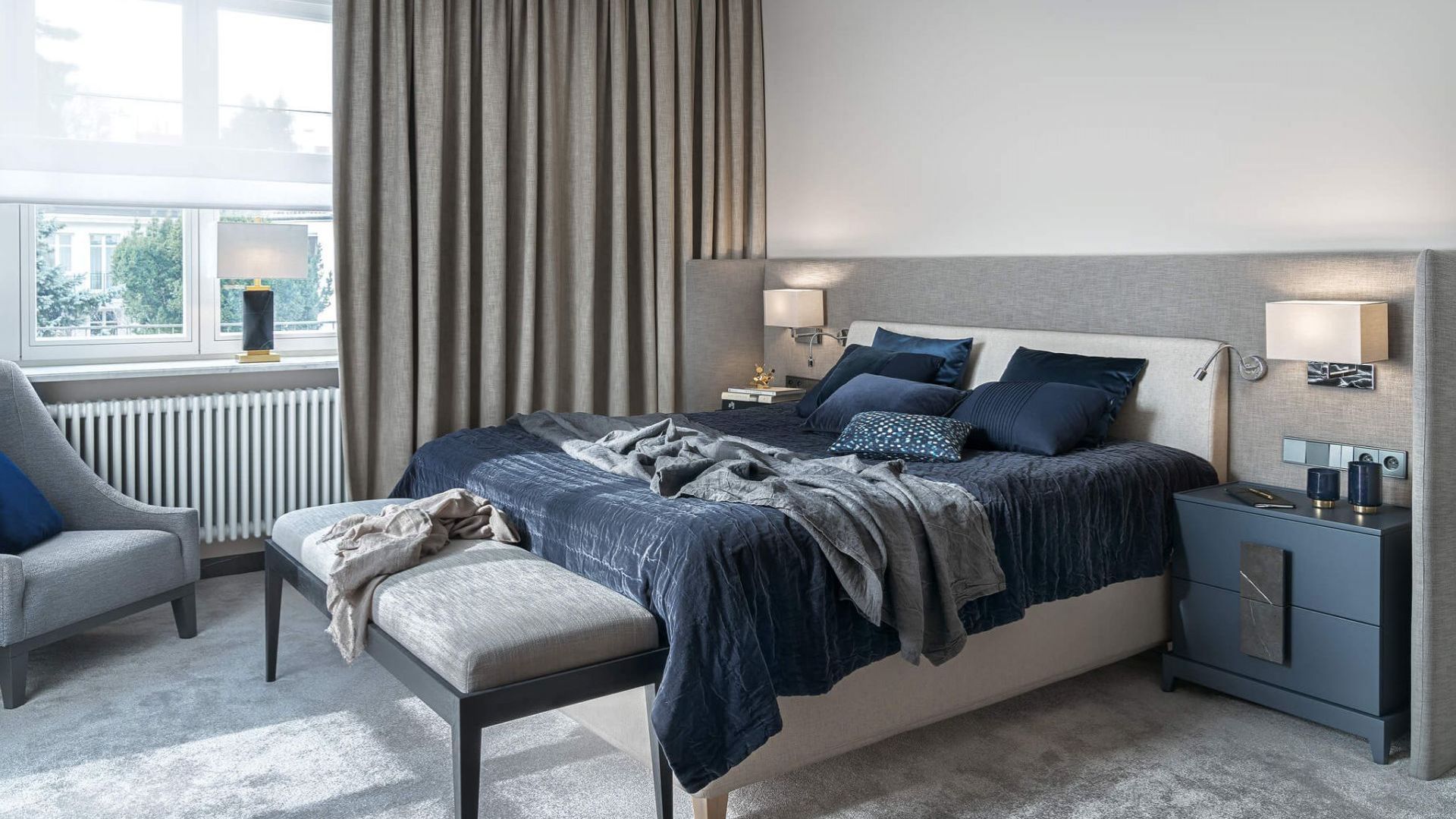 Stylowa sypialnia: 15 ładnych projektów