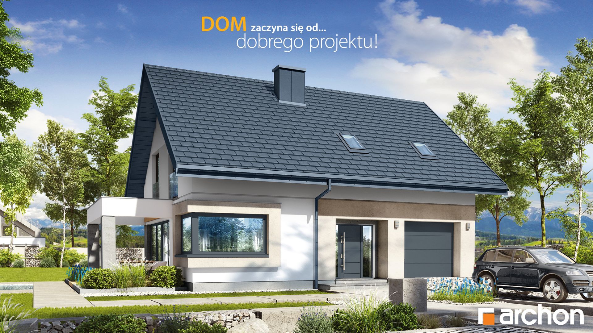 Ekonomiczny, funkcjonalny „Dom w zdrojówkach 8”, Biuro Projektów ARCHON+