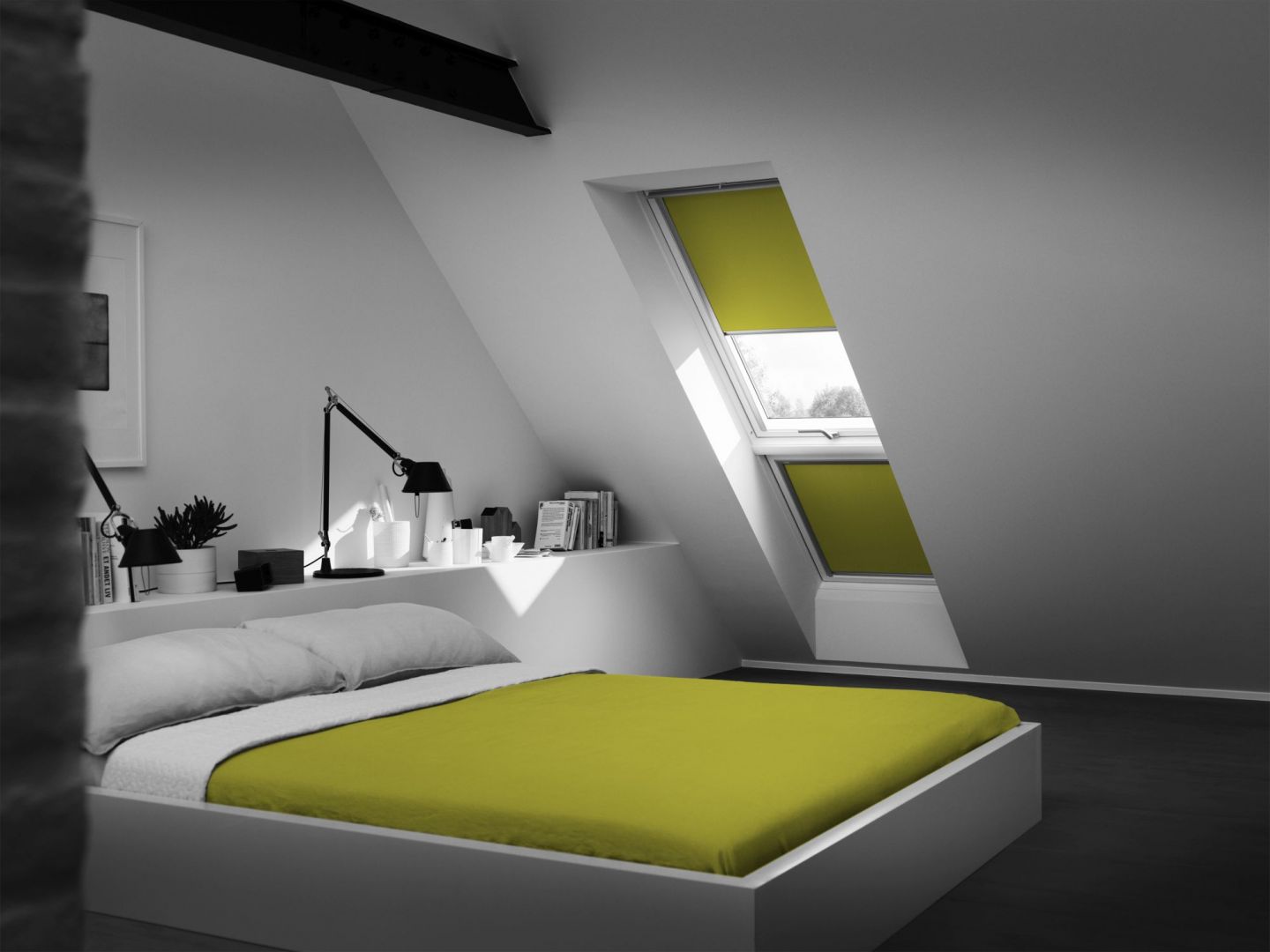Nowoczesne rolety kolekcja Colour by You. Fot. Velux
