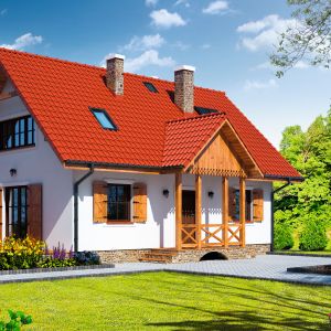 Mały dom można wybudować w cenie mieszkania w bloku. Projekt Zawoja MK1. Fot. Dom-Projekt