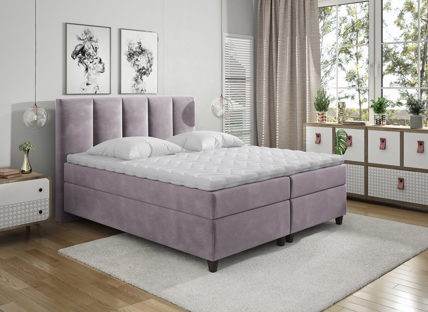 Łóżko kontynentalne Arizona marki Comforteo. Fot. Comforteo