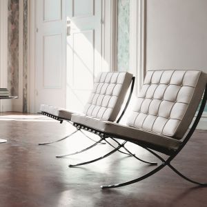 Barcelona Chair Knoll, projekt: Mies van der Rohe, 1929.  Fot. Knoll /Aqina