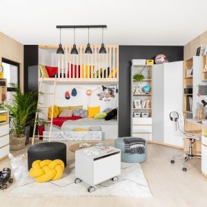 Kolekcja Nandu/Black Red White. Produkt zgłoszony do konkursu Dobry Design 2020.