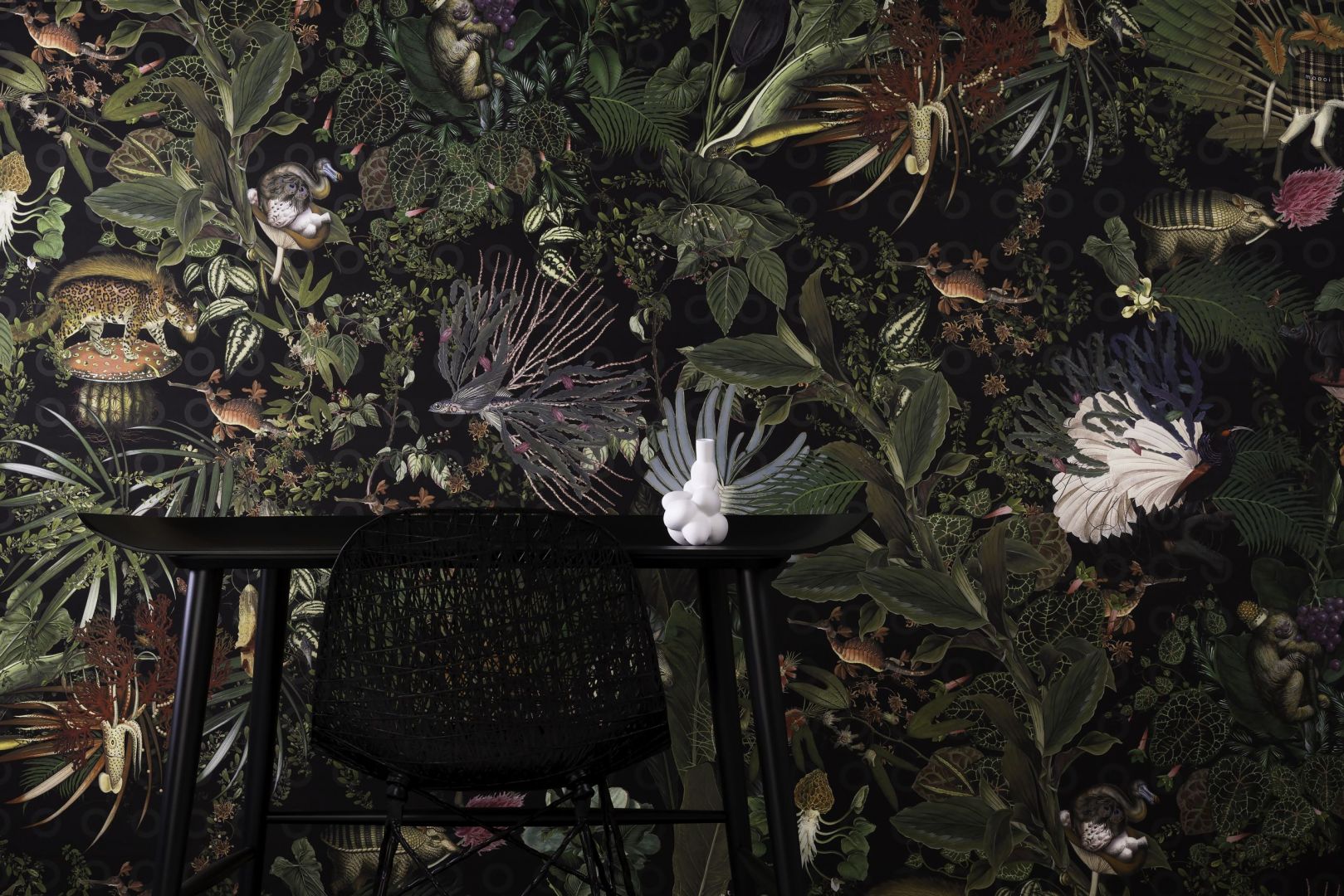 Extinct animals, czyli menażeria wymarłych zwierząt. Fot. Moooi Wallcovering / tapetujemy.pl