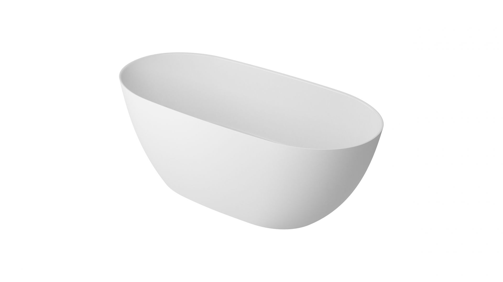 Wanna wolnostojąca 160x74 Sanitaone z konglomeratu. Produkt zgłoszony do konkursu Dobry Design 2020.