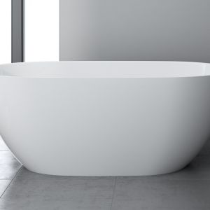 Wanna wolnostojąca 160x74 Sanitaone z konglomeratu. Produkt zgłoszony do konkursu Dobry Design 2020.