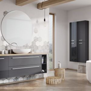 KWADRO - doskonale współgra z minimalistycznymi łazienkami gdzie ważna jest swoboda i przestrzeń. Fot. Elita