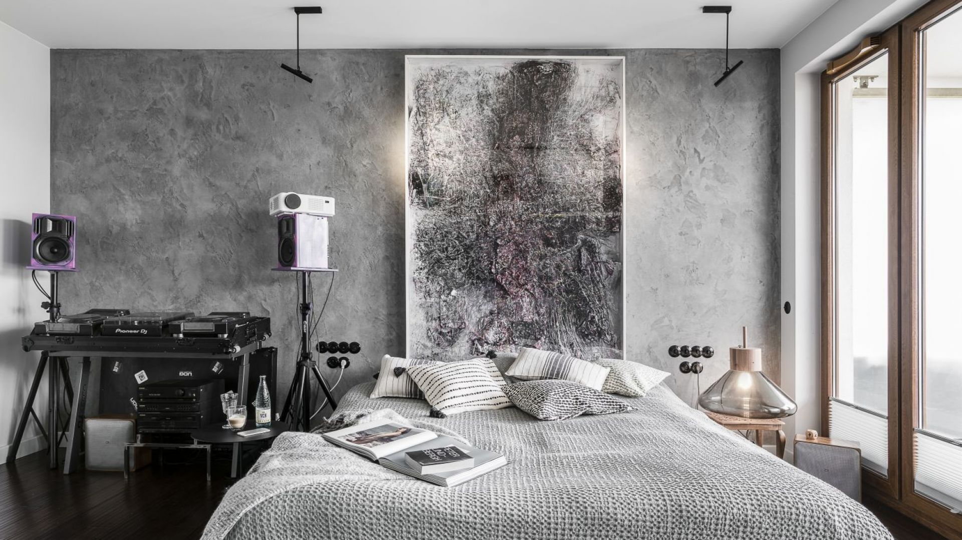 Apartament w Gdyni: piękne, artystyczne wnętrze. Projekt: Pracownia Magma. Fot. FotoMohito