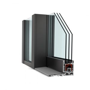 Drzwi podnoszono-przesuwne KS 430 ComfortDrive /Internorm. Produkt zgłoszony do konkursu Dobry Design 2020.