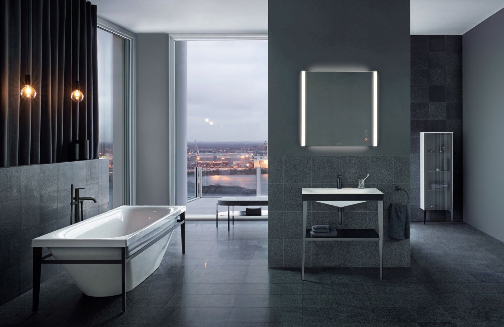 Umywalka Viu na stelażu Seria Xviu/Duravit. Produkt zgłoszony do konkursu Dobry Design 2020.