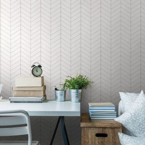 Panele dekoracyjne Motivo: White Herringbone. Fot. Vilo