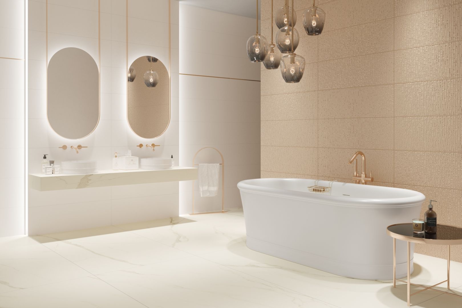 Kolekcja Golden Hills/Ceramika Paradyż. Produkt zgłoszony do konkursu Dobry Design 2020.