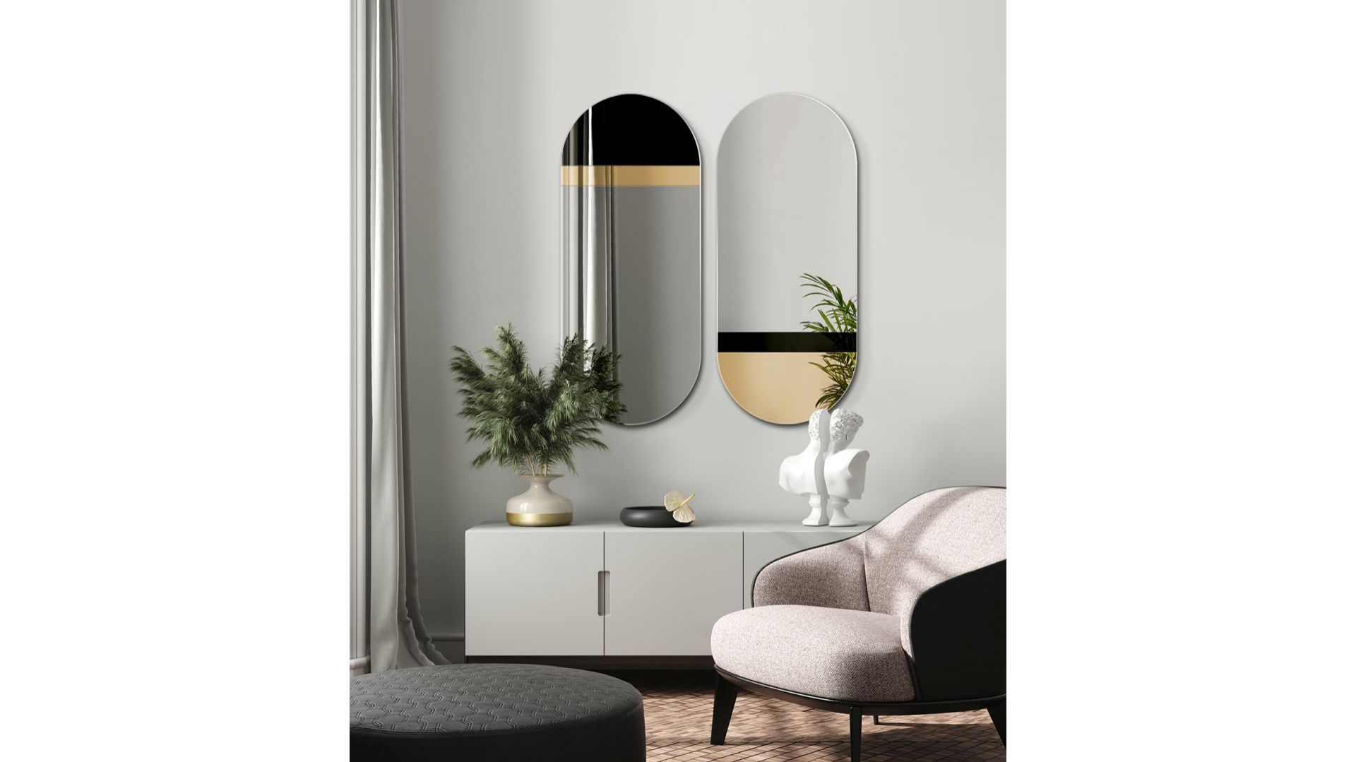 Kolekcja Fusion - seria oryginalnych luster z kolorowymi elementami/GieraDesign. Produkt zgłoszony do konkursu Dobry Design 2020.