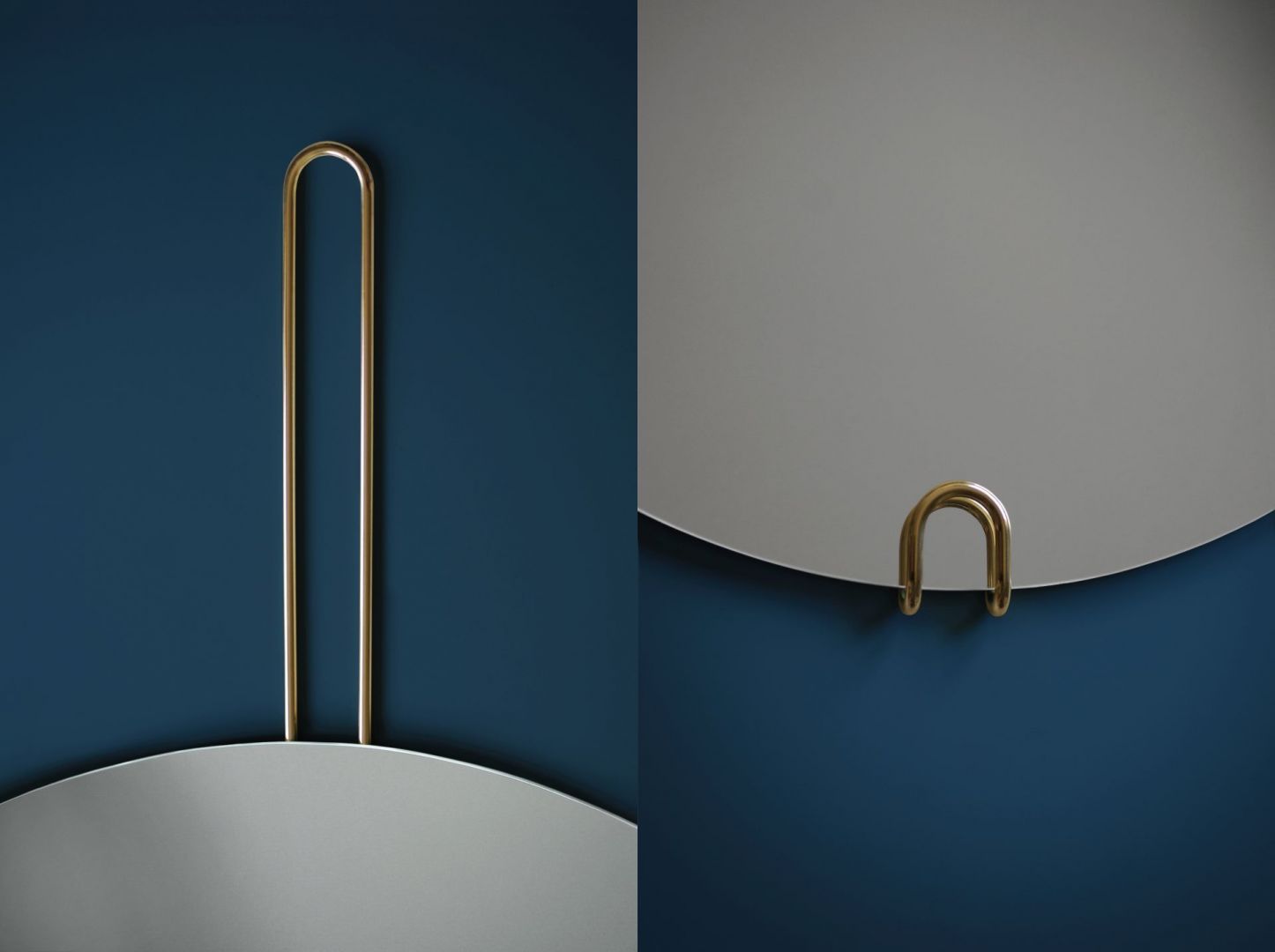 Kolekcja Hoko – minimalistyczne lustra z mosiężnym uchwytem/GieraDesign. Produkt zgłoszony do konkursu Dobry Design 2020.
