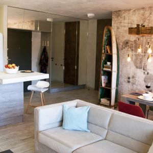 Wnętrze w stylu loft. Projekt: Ewelina Mikulska-Ignaczak. Fot. Jakub Ignaczak