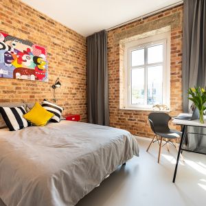 Mieszkanie pełne kontrastów na katowickiej Koszutce/Wellcome Home. Produkt zgłoszony do konkursu Dobry Design 2020.