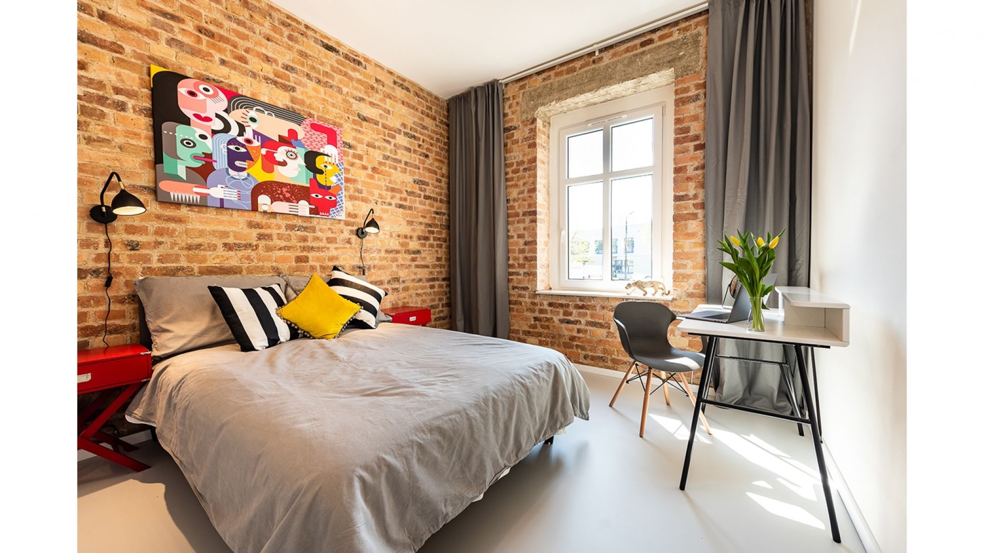 Mieszkanie pełne kontrastów na katowickiej Koszutce/Wellcome Home. Produkt zgłoszony do konkursu Dobry Design 2020.