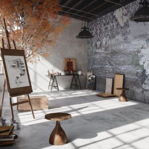 Tapety Tecnografica Italian Wallcoverings, wzór Hokkaido. Carpet Studio. Fot. Carpet Studio