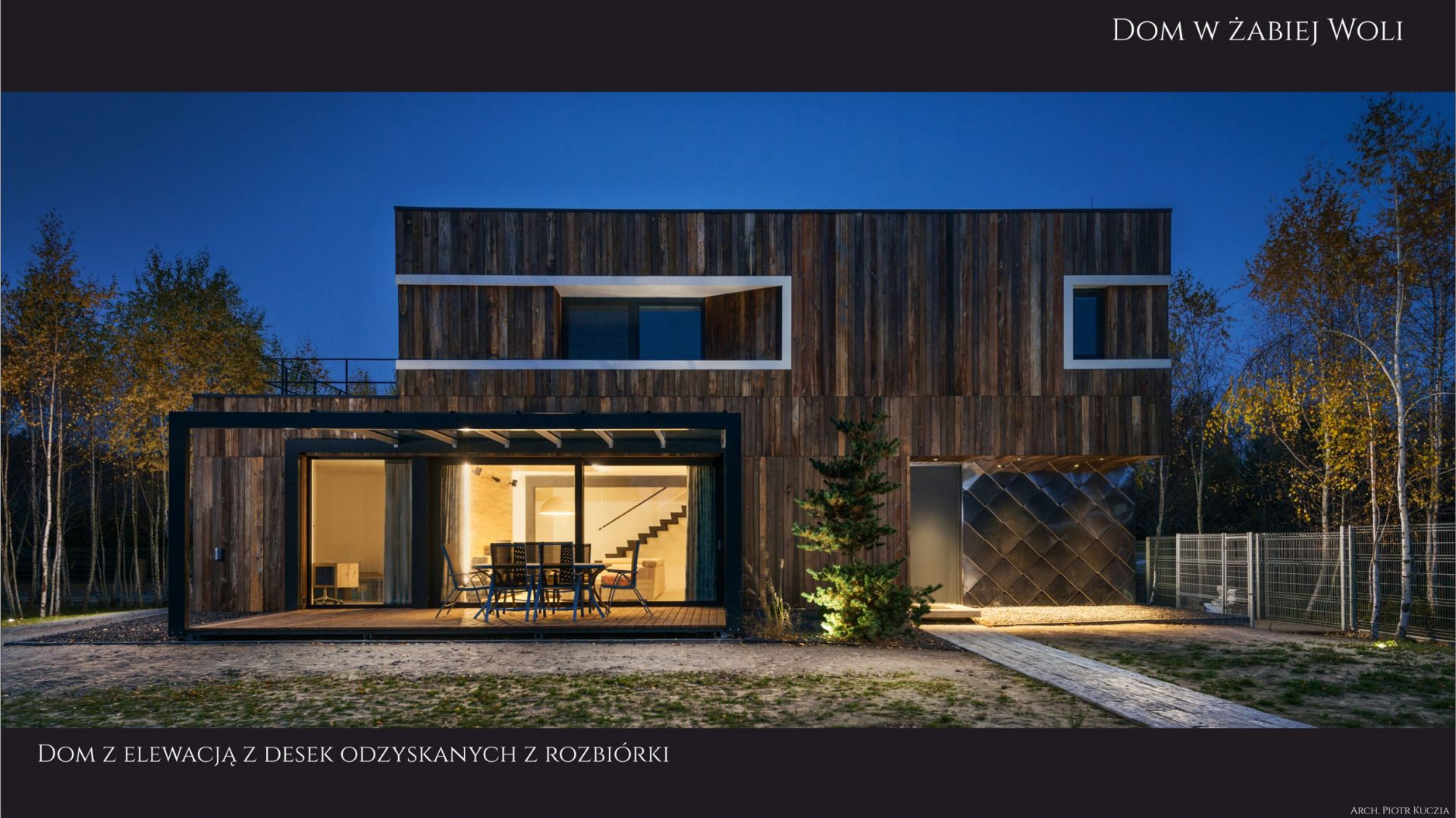 Dom jednorodzinny w Żabiej Woli. Projekt: pracownia Kuczia Architect
