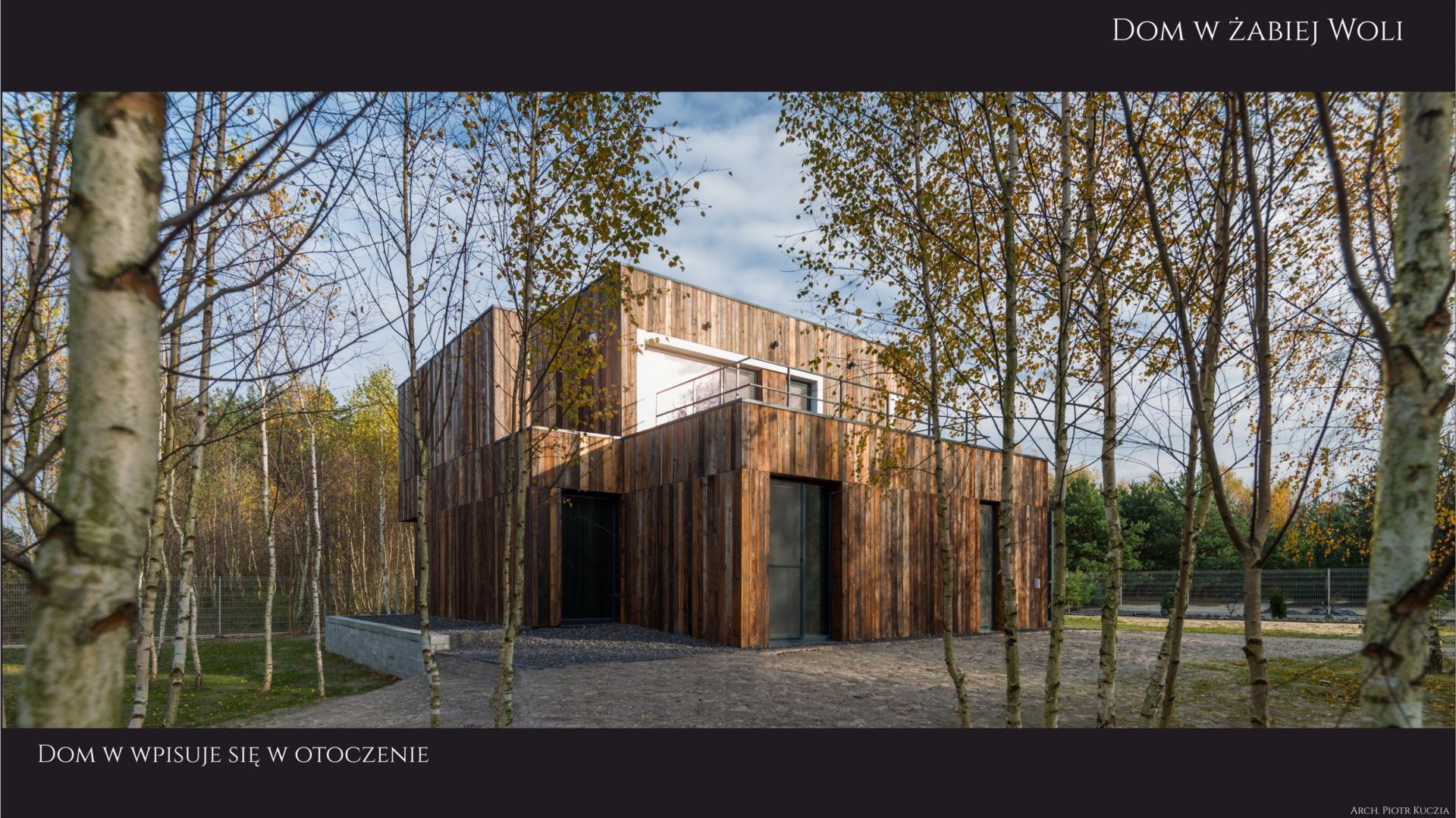 Dom jednorodzinny w Żabiej Woli. Projekt: pracownia Kuczia Architect