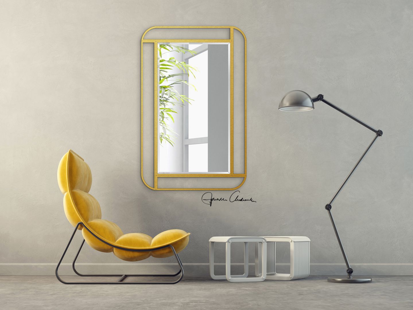 Lustro Morris. Produkt zgłoszony do konkursu Dobry Design 2020.
