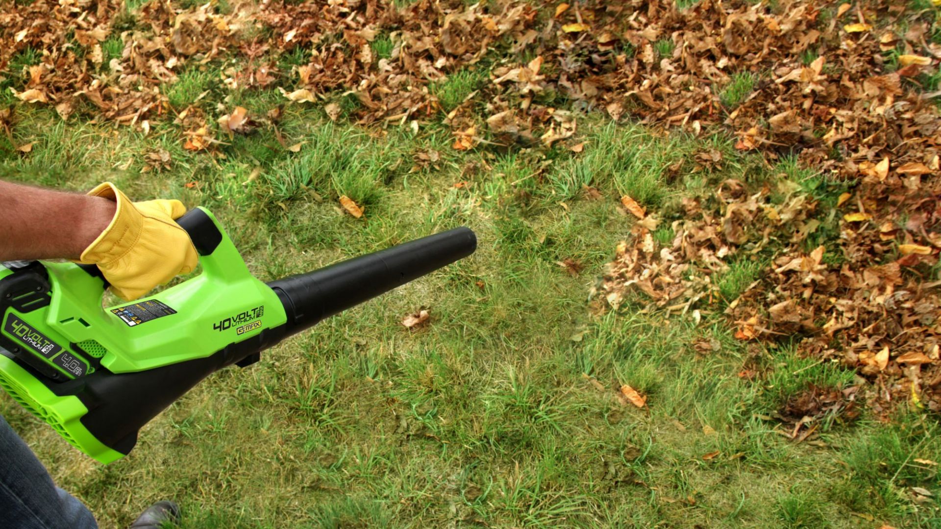 Sprzątanie ogrodu na jesień: sposoby na liście. Fot. Greenworks/Lange Łukaszuk
