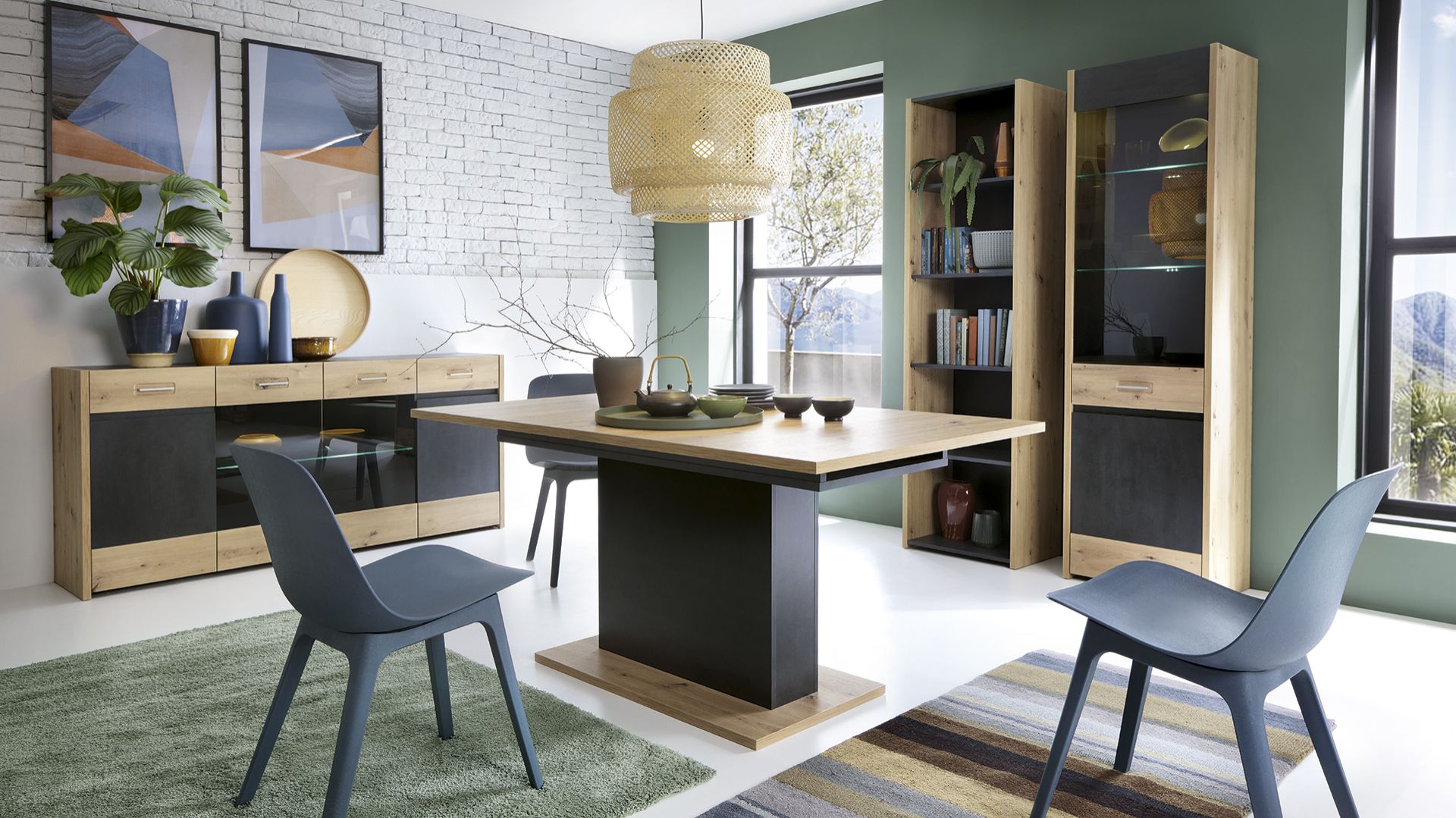 Kolekcja mebli do jadalni Aviles łączy elegancję z industrialnym charakterem. Fot. Meble Wójcik